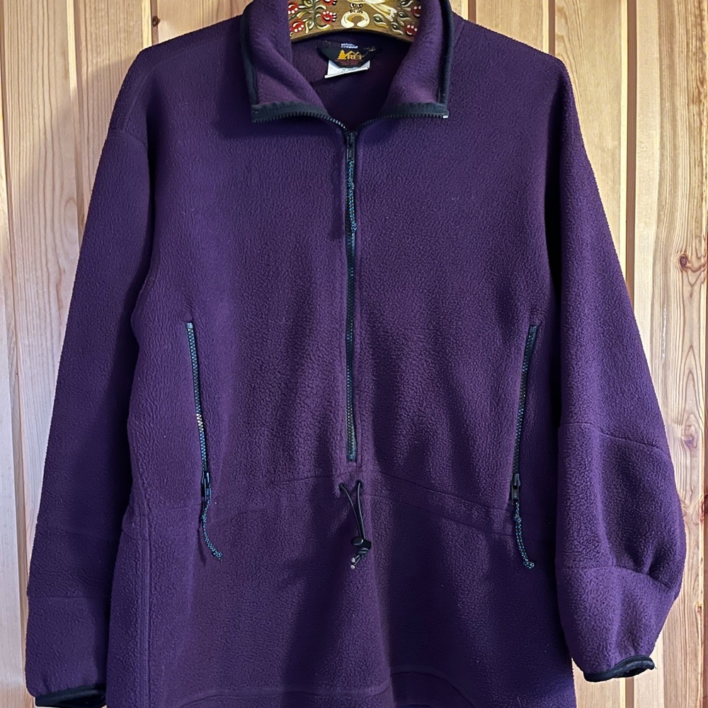 REI Vintage Fleece Anorak Pullover, Medium